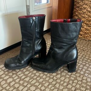 Vintage square toe leather boots size 9 - made in Brazil